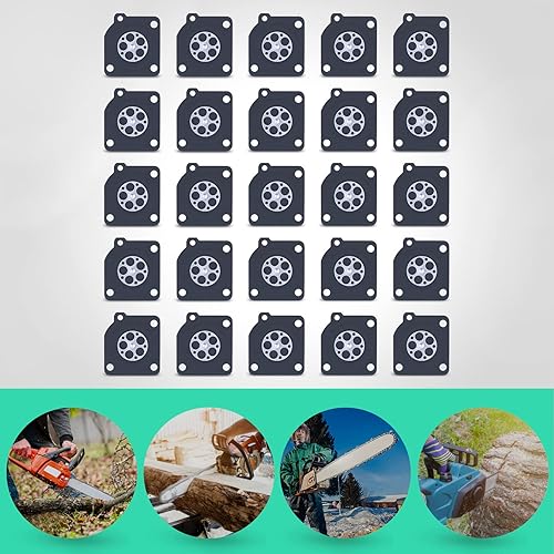 Miniatura 3 de Adefol A015006 Diafragma de medición del carburador 25 piezas de repuesto para ZAMA C1-M2B C1S-E1 C1S-E2 C1S-H4A C1S-H4B C1S-H4C C1S-H8 C1S-H8A