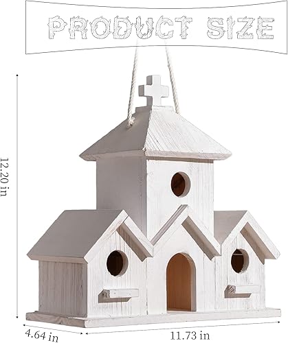 Miniatura 2 de Birdhouse - Casas de pájaros azules de primera calidad para exteriores, atrae hermosas aves a tu jardín y patio  Casas duraderas para pájaros al