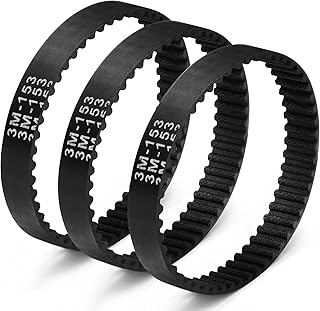 3PCS Soft Front Brush Belt Replacement Part 153-3GT-8 for Shark AZ1002 AZ1000 AX950 AX951 ZU782 Vacuum