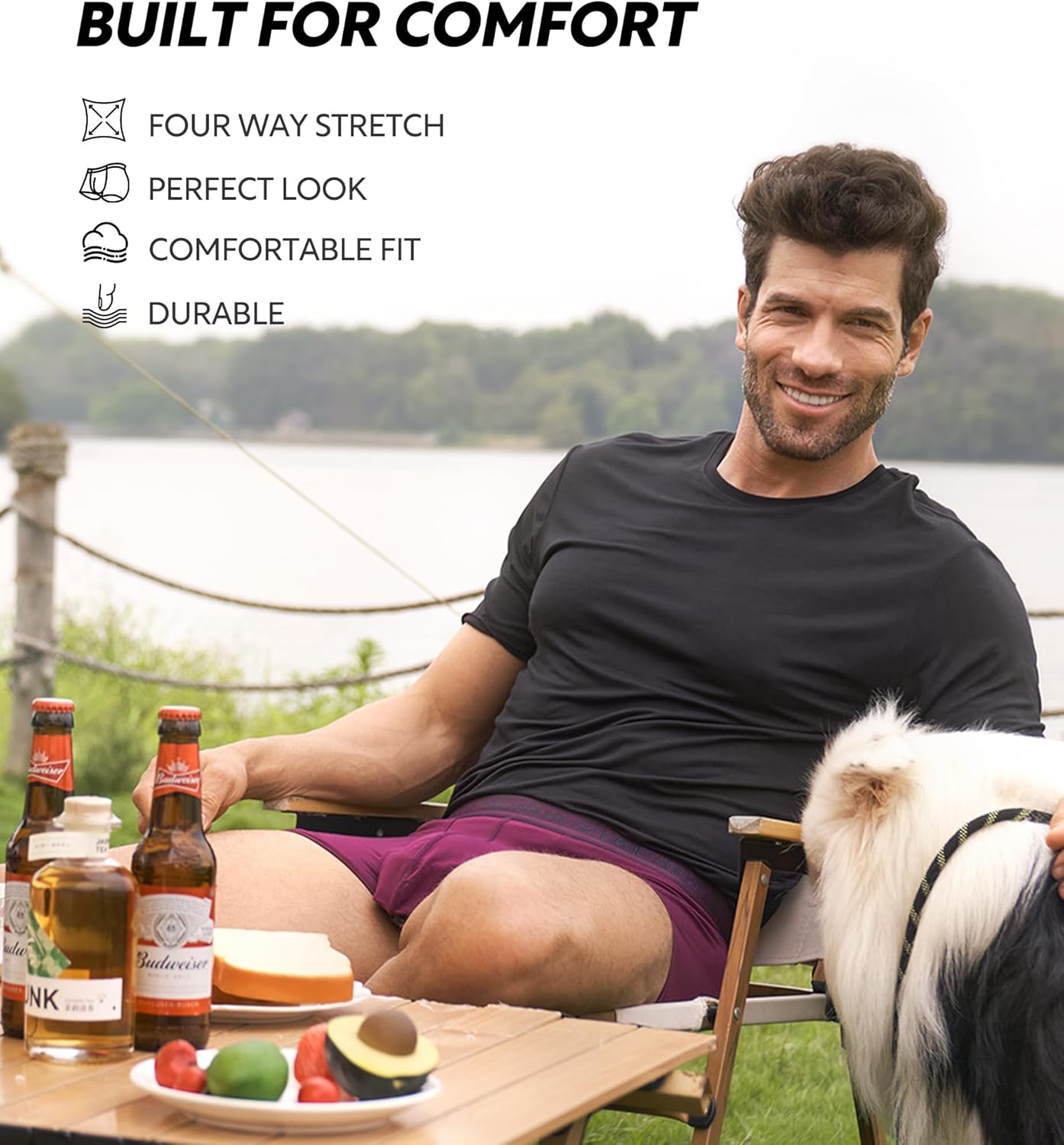 DAVID ARCHY Men's Underwear Modal Ultra Soft Trunks Second Skin Breathable with Support Pouch Boxer Briefs for Men Multipack - Image 4