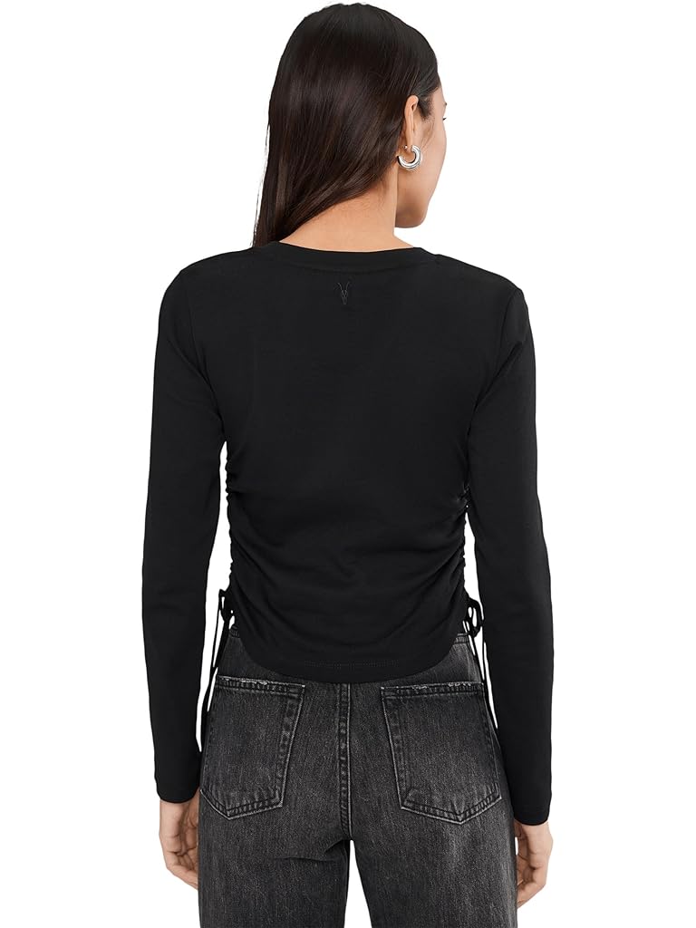 Black AllSaints Sonny Long Sleeve Tee