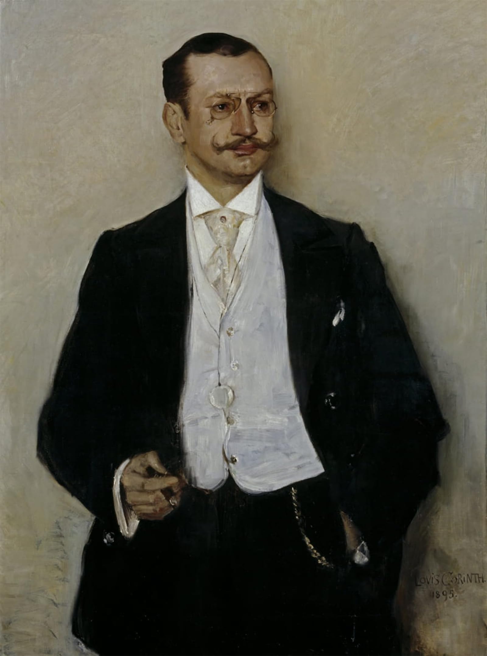 ARTXLXXBN Famous Painting Art Wall Decor Abstract Art Picture the Painter Carl Strathman by Lovis Corinth Animal Pictures for Home Decor 60x90cm