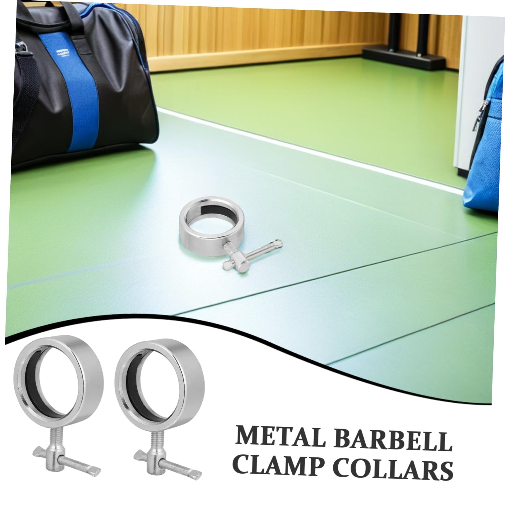 Toddmomy Clips de Resorte para Collar de Pesas Mancuernas, Abrazaderas de Aleación Portátiles Compatibilidad para Levantamiento de Pesas en Gimnasio Profesional
