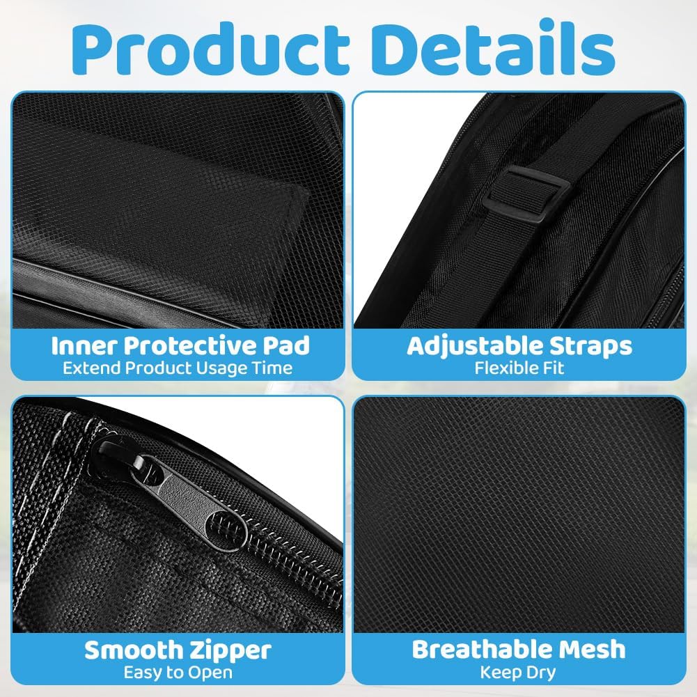 flintronic Roller Skate Bag, Ice Skate Bag, Breathable Ice Skating Bags with Adjustable Shoulder Strap and Top Handle