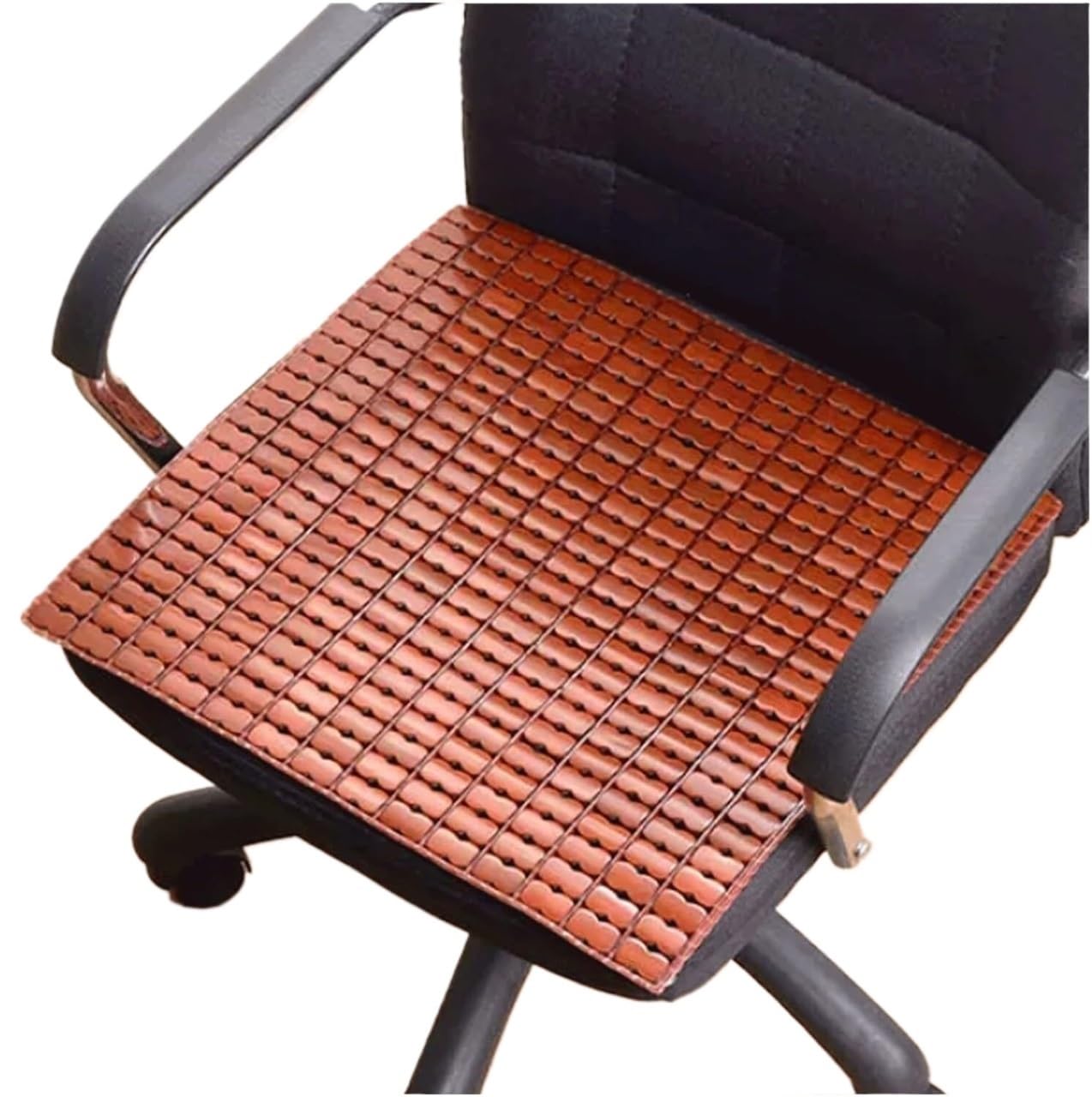 QCKNKMGG Cooling Bamboo Cushion Mat, Car Seat Cooling Pad Multicolor Multiple Sizes(Brown,55 * 55cm)