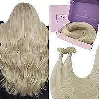 Vista 13 de Fshine Extensiones de cabello humano con cinta, 12 pulgadas, 1.06 oz, balayage, castaño a rubio platino, 20 unidades, cabello Remy lacio invisible