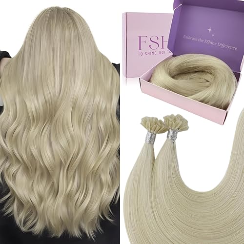 Miniatura 13 de Fshine Extensiones de cabello humano con cinta, 12 pulgadas, 1.06 oz, balayage, castaño a rubio platino, 20 unidades, cabello Remy lacio invisible