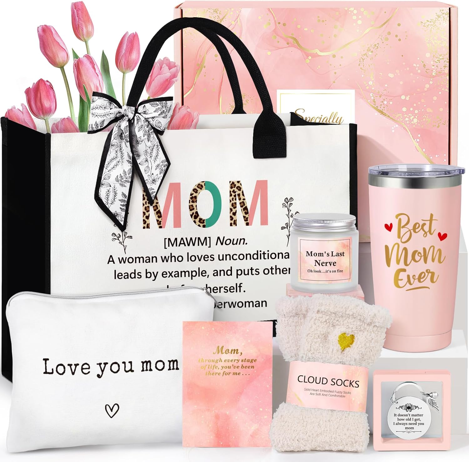 Suhctuptx Gifts for Mom from Daughter Son, Best Mom Ever Gift for Christmas Mothers Day Valentines Day Birthday Ideas