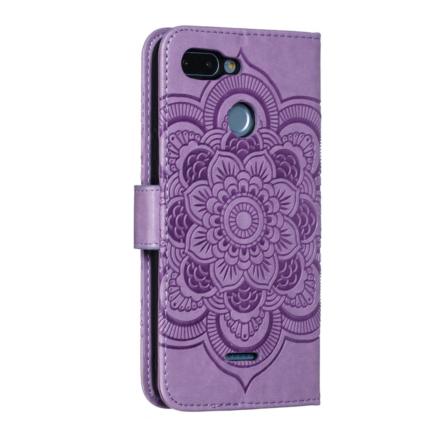 Funda para Xiaomi Redmi 6 / 6A funda [función atril] [tarjetero] Funda de piel con tapa para Xiaomi Redmi 6/Redmi 6A - DEEB011773 púrpura