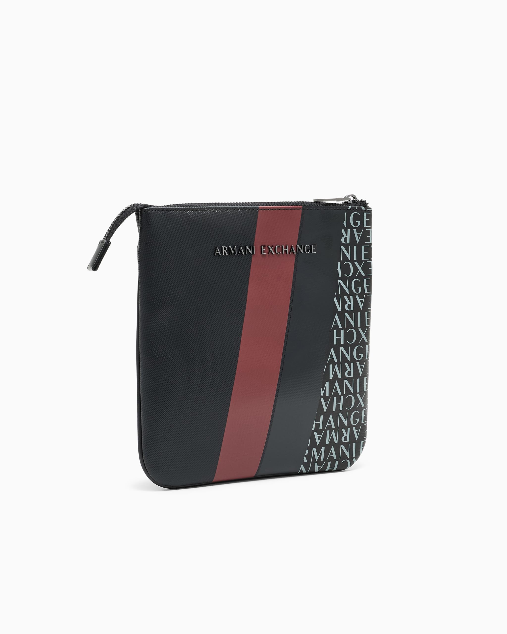 Armani Exchange Uomo Essential, Dylan, logo ricamato Cross Body Black One size