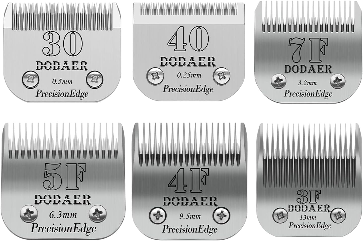 DODAER Detachable Pet Dog Grooming Blades of Stainless with Andis