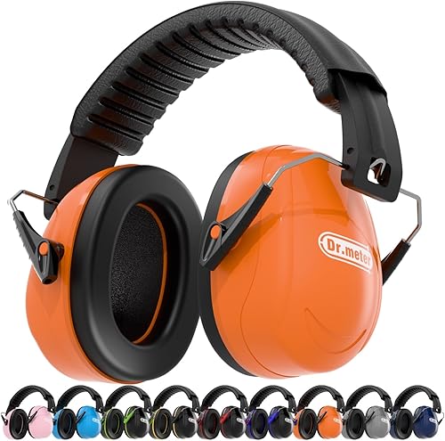Miniatura 15 de Orejeras de protección para los oídos, orejeras de seguridad con reducción de ruido de 31 dB con diadema ajustable para adultos, niños, autismo