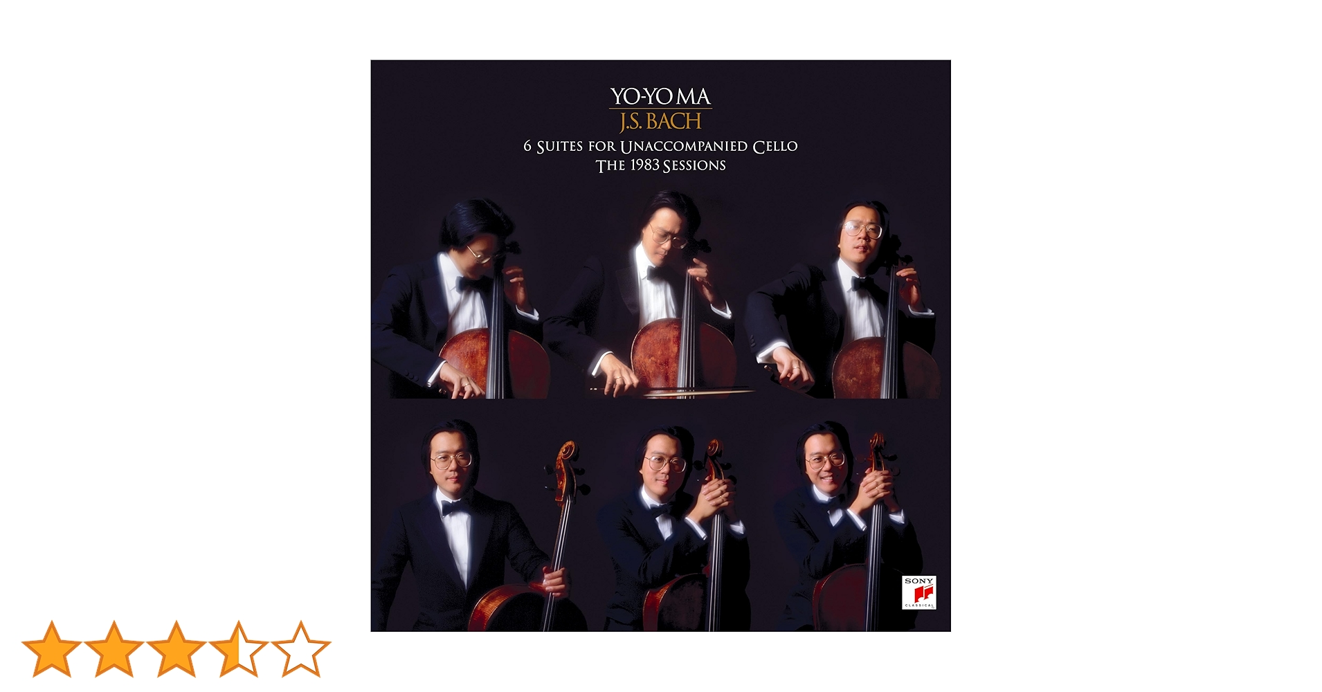 【売約済】ヨーヨー・マ／バッハ:無伴奏チェロ組曲(全曲) 1982年 2CD Amazon.co.jp: バッハ:無伴奏チェロ組曲全曲 ~シックス・エヴォ