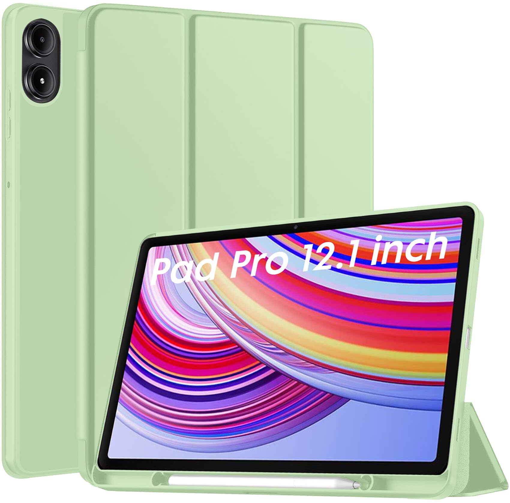 Robustrion Cover for Redmi Pad Pro 12.1 Cover Case, Flip Cover with Pencil Holder for Redmi Pad Pro 5G Tablet 12.1 inch [ Auto Sleep Wake Support] - Mint Green (B0D6W6F9PM) Amazon Price History, Amazon Price Tracker