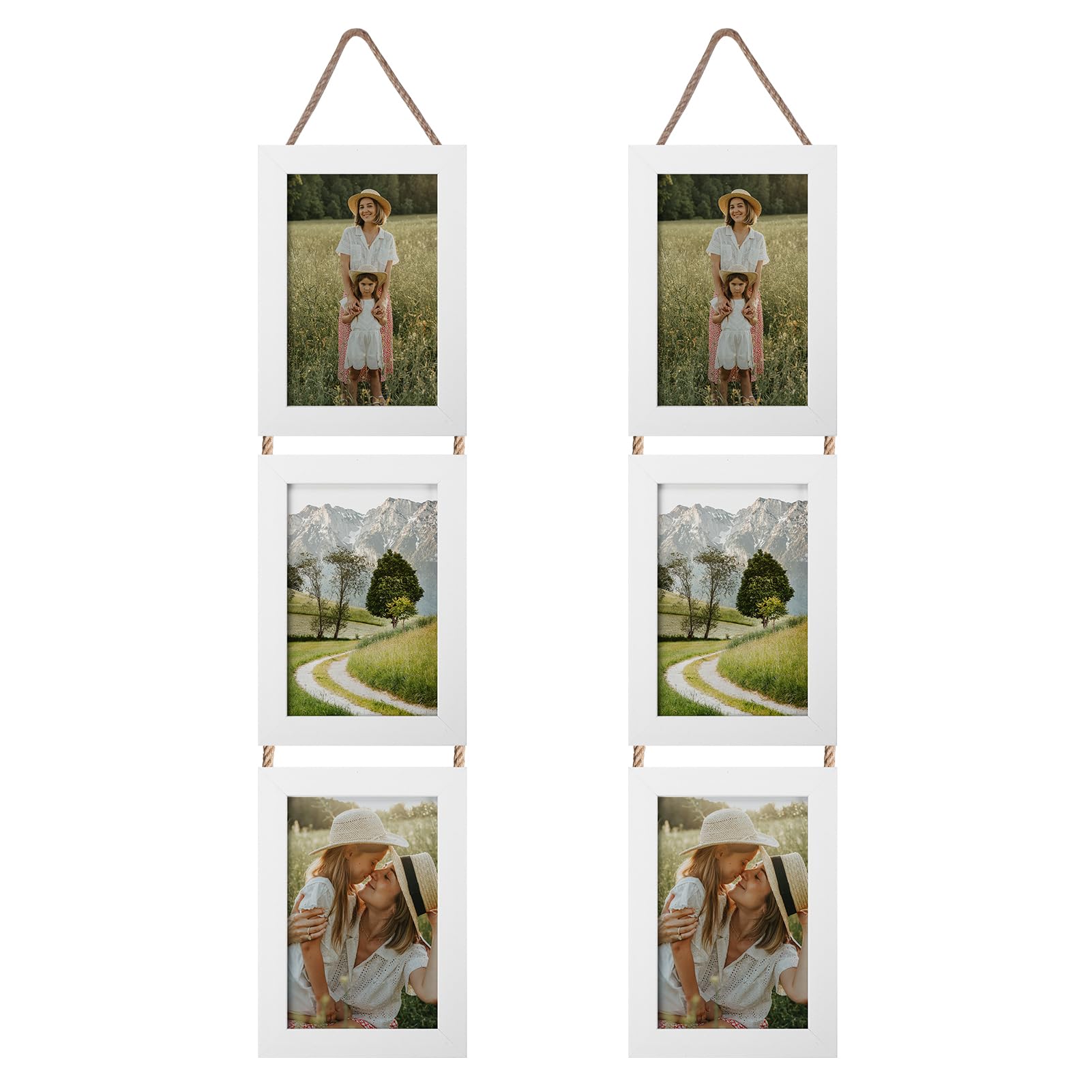 Cadres photo 10x15cm lot de 30 pour une galerie murale en 5 couleurs