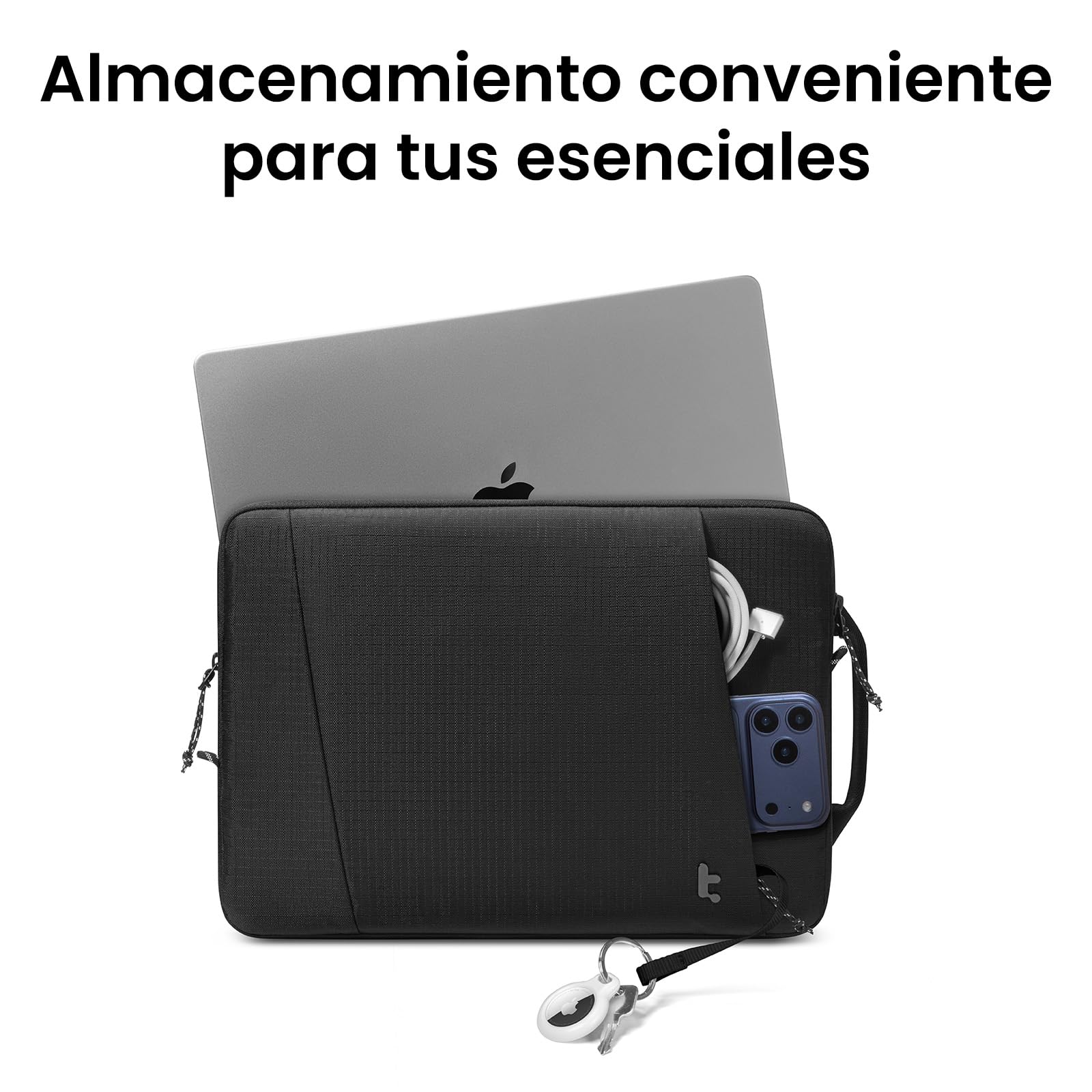 tomtoc 360° Funda para Nuevo 14 Pulgadas MacBook Pro M5 Pro/MAX A3426 A3427 (2026), M5/M4/M3/M2/M1 A3434 A3112 A3401 A3185 A2992 A2918 (2025–2021), Protección Bolsa para Portátil y Accesorios