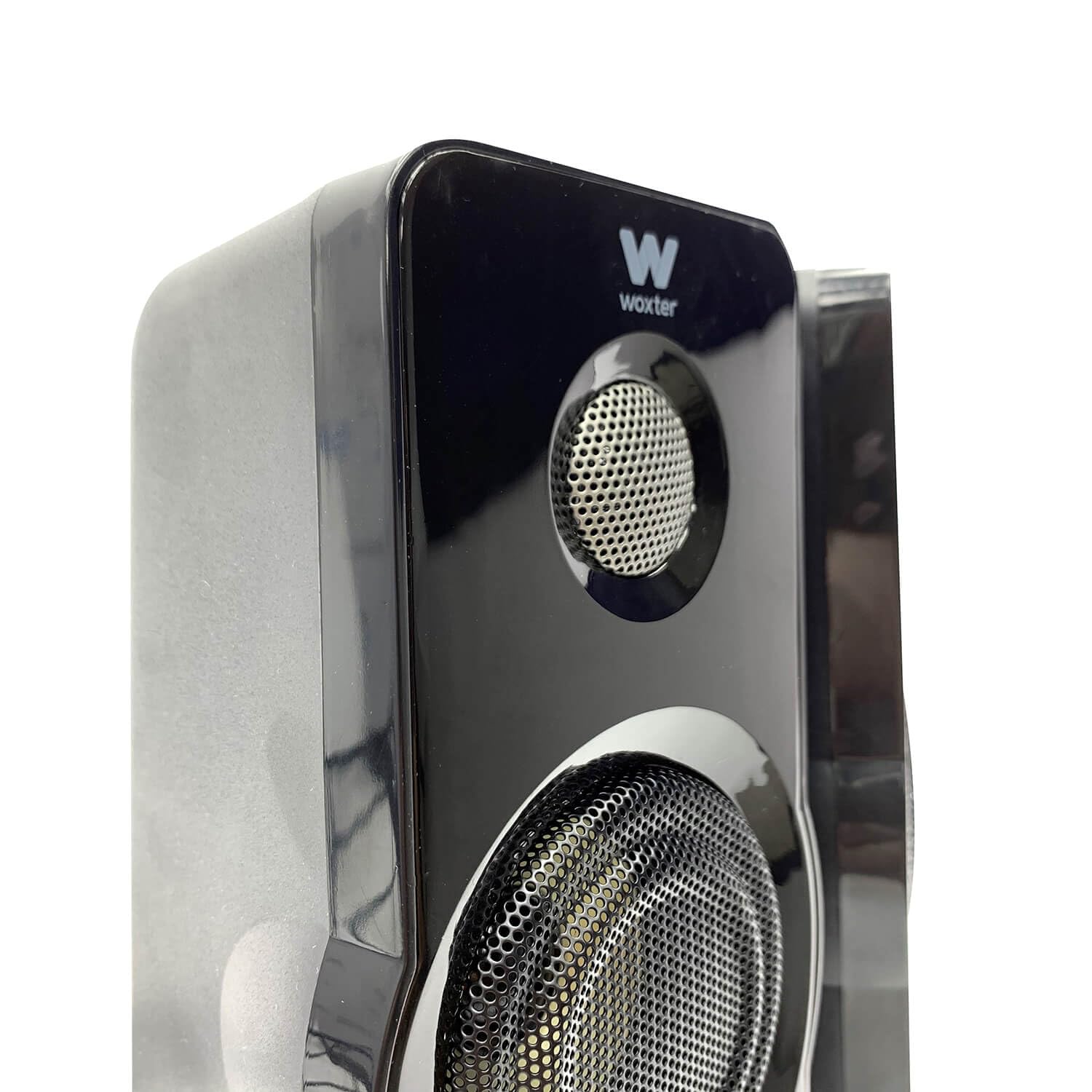 Woxter Big Bass 95 RGB - Altavoces Multimedia Estéreo, 20W, Potentes, conexión 3,5mm, iluminación RGB, Botones y Conexiones AUX y Cascos en Parte Frontal, PC/Smartphones y videoconsolas