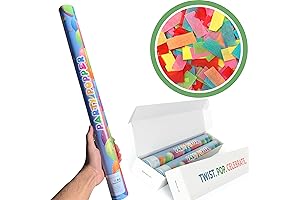 TUR Party Supplies Biodegradable Confetti Cannon Poppers for Kids
