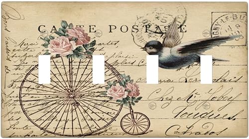 Vista 911 de Cubiertas decorativas de salida de estrella de mar playera, tablero de madera azul de concha de mar de 1 banda, decoración individual GFCI, placa