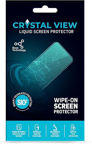 Miniatura 1 de CRYSTAL VIEW Protector de pantalla de vidrio líquido, resistente a arañazos y roturas, nanoprotección para todos los teléfonos, tabletas, relojes