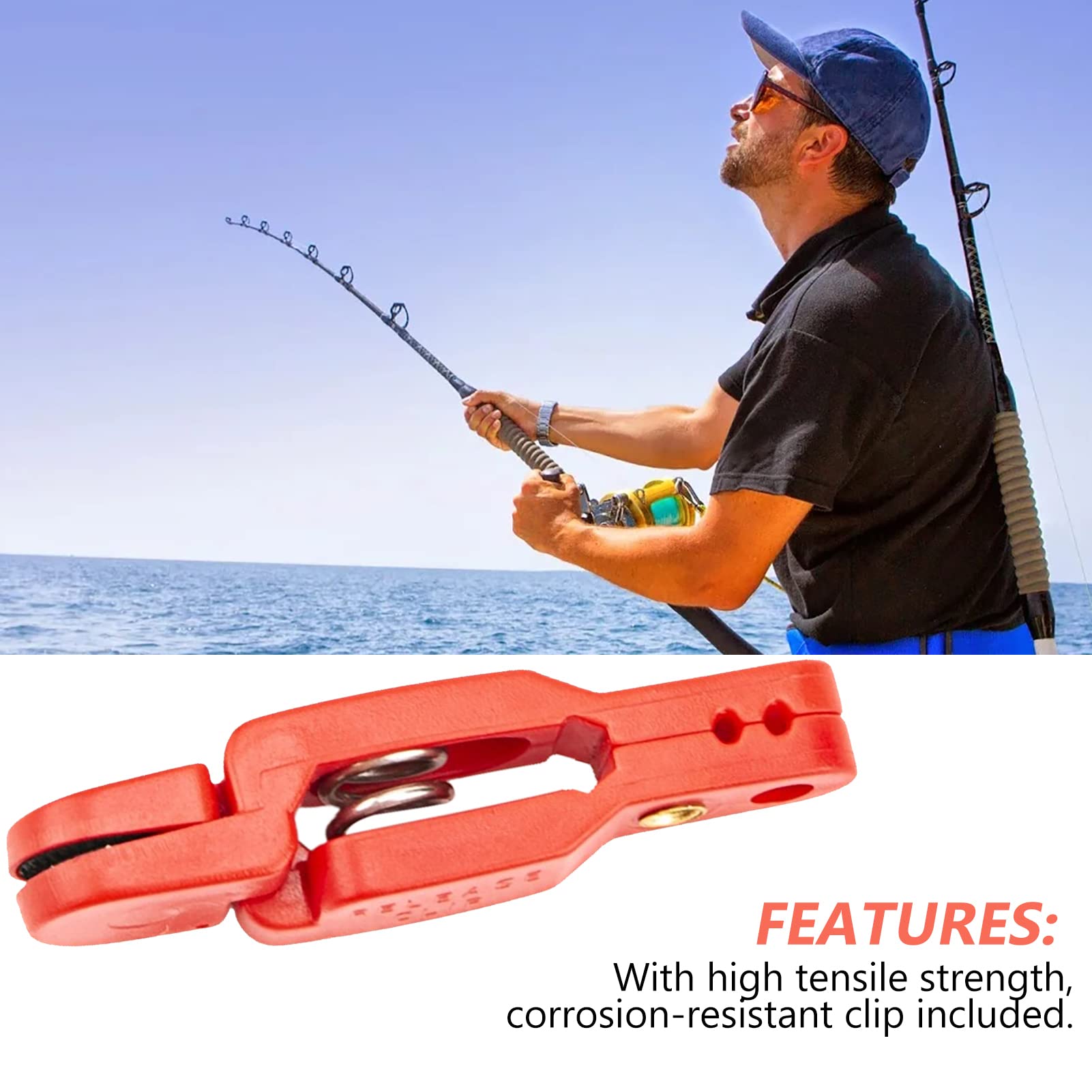Clip Di Rilascio Regolabile Pesante Per Pesca - Morsetto Per Linea Di Affondamento, Aquiloni E Stabilizzatori