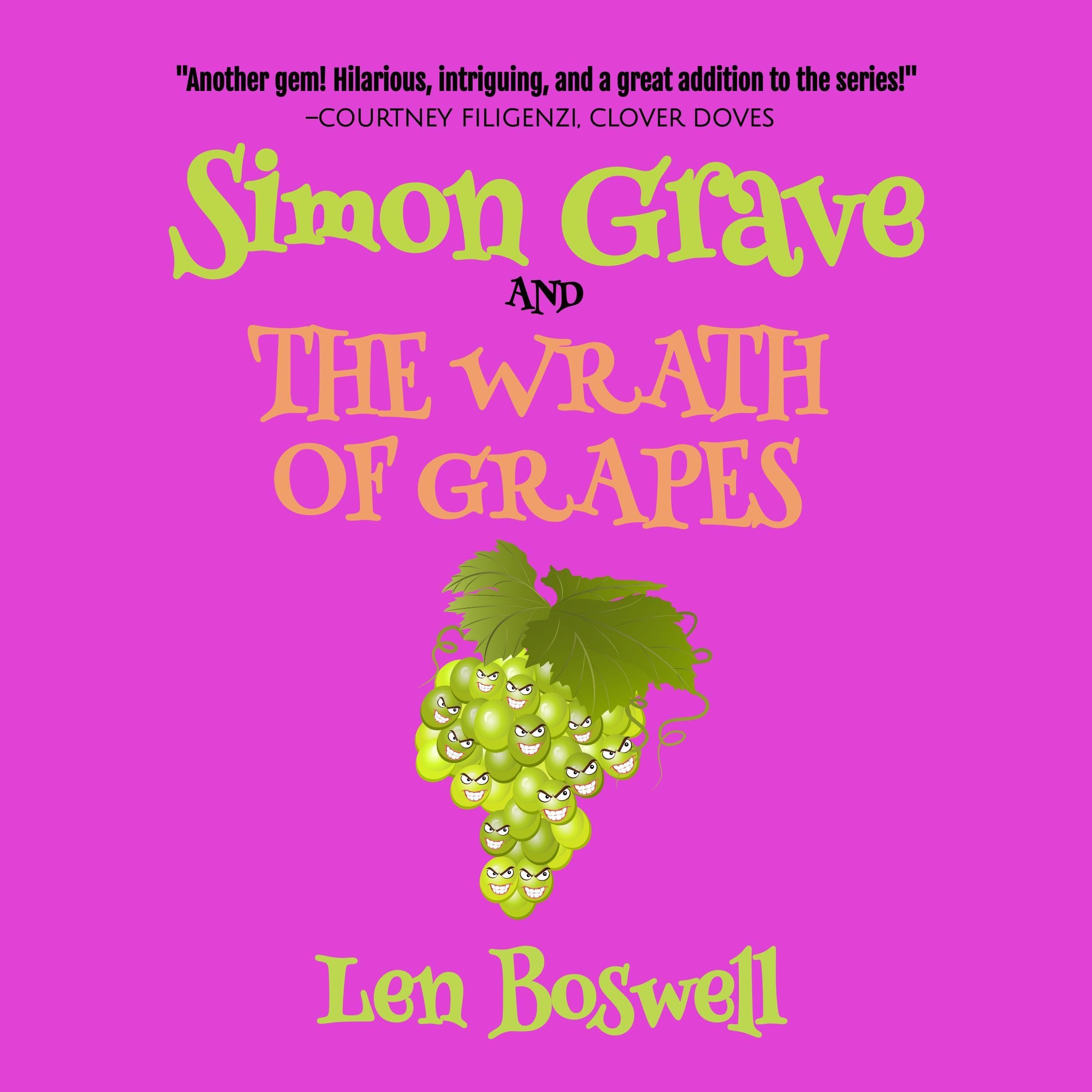 Cover art for Simon Grave and the Wrath of Grapes