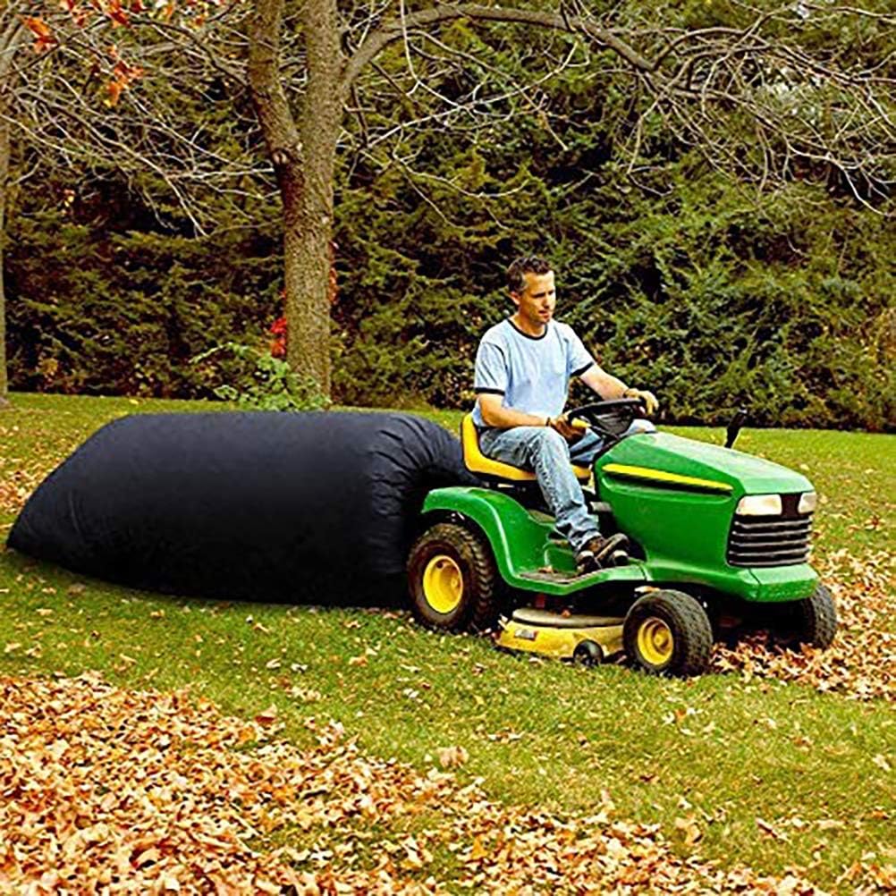 Garden Lawn Tractor Leaves Bag Reusable Leaves Bag Durable Lawn Leaf Bag Black