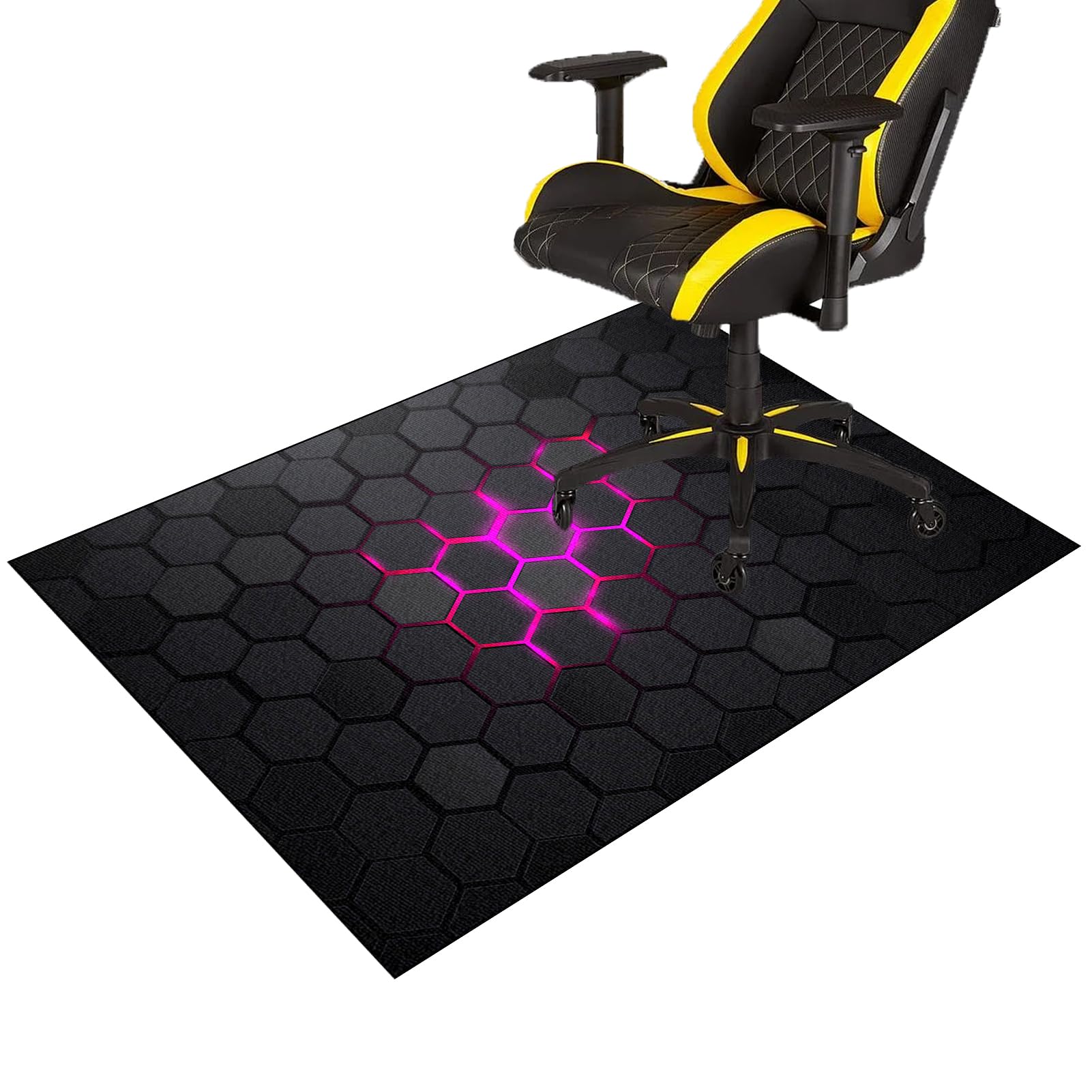 Fcenghox 558A Office Chair Mat For Carpet Floor Protector For Office Chair, Anti-Slip Gaming Desk Chair Mat, Chair Mat For Hardwood Floor, Computer Rolling Chair Mat Hard Floor Mat For Home Office Rug 70 X 100 Cm