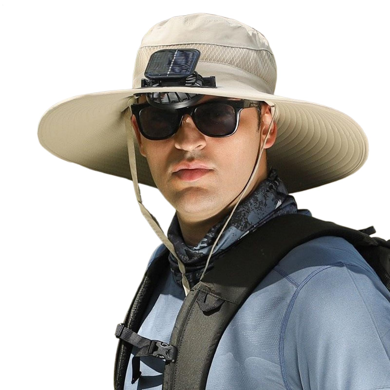 Cappello Con Ventilatore Antisole Accessorio Parasole Personale Outdoor | Cappello Con Ventilatore A Carica Solare Per Escursioni Spiaggia Campeggio Viaggi Vacanze Giardinaggio Sport