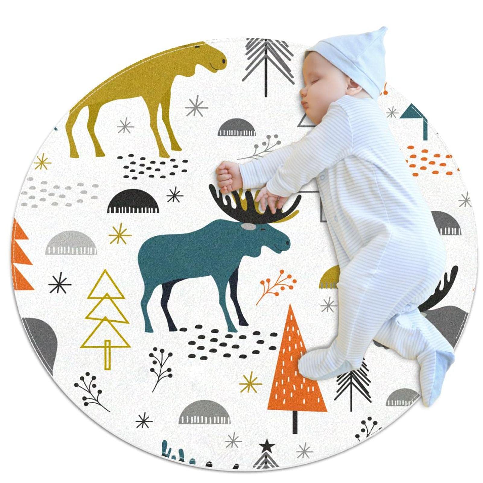Tapis animal de dessin animé JDEZ au design carré 70x70cm pour sol et décoration