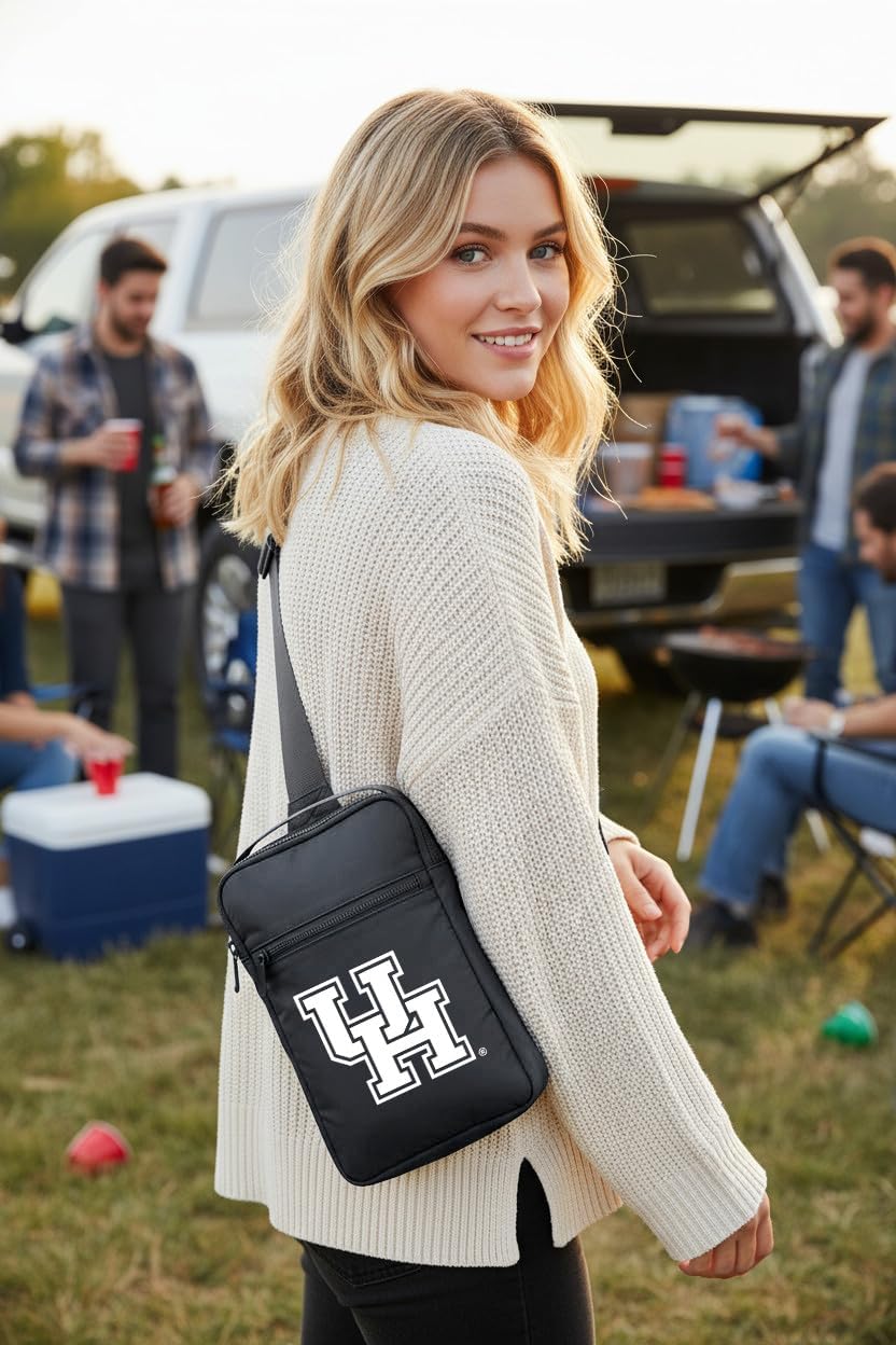 Broad Bay University of Houston Crossbody Bag - Versatile Travel, Sports, or Gameday Bag for UH Cougars Fans and Alumni, Men or Women