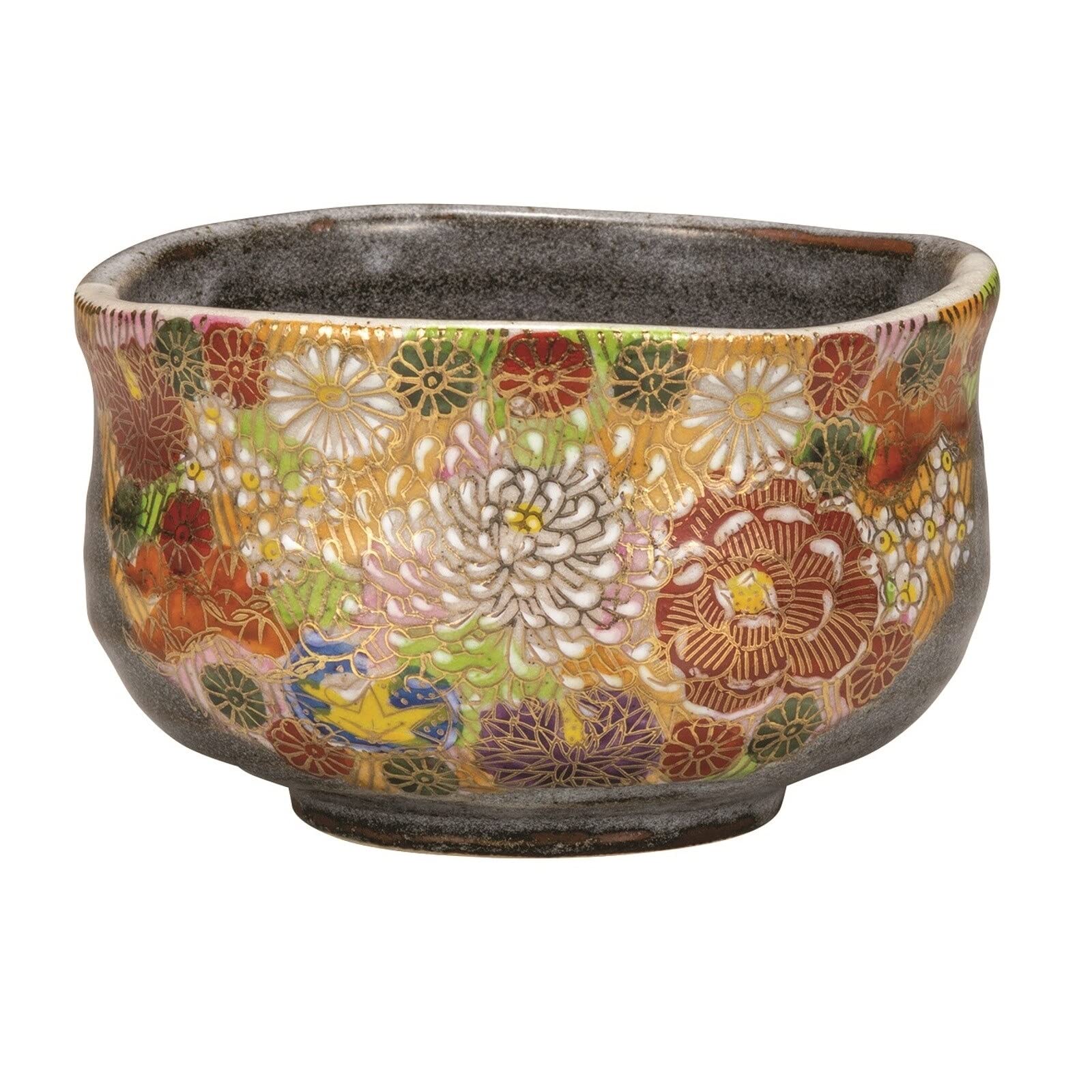Amazon｜九谷焼 抹茶碗 金花詰｜抹茶碗 オンライン通販