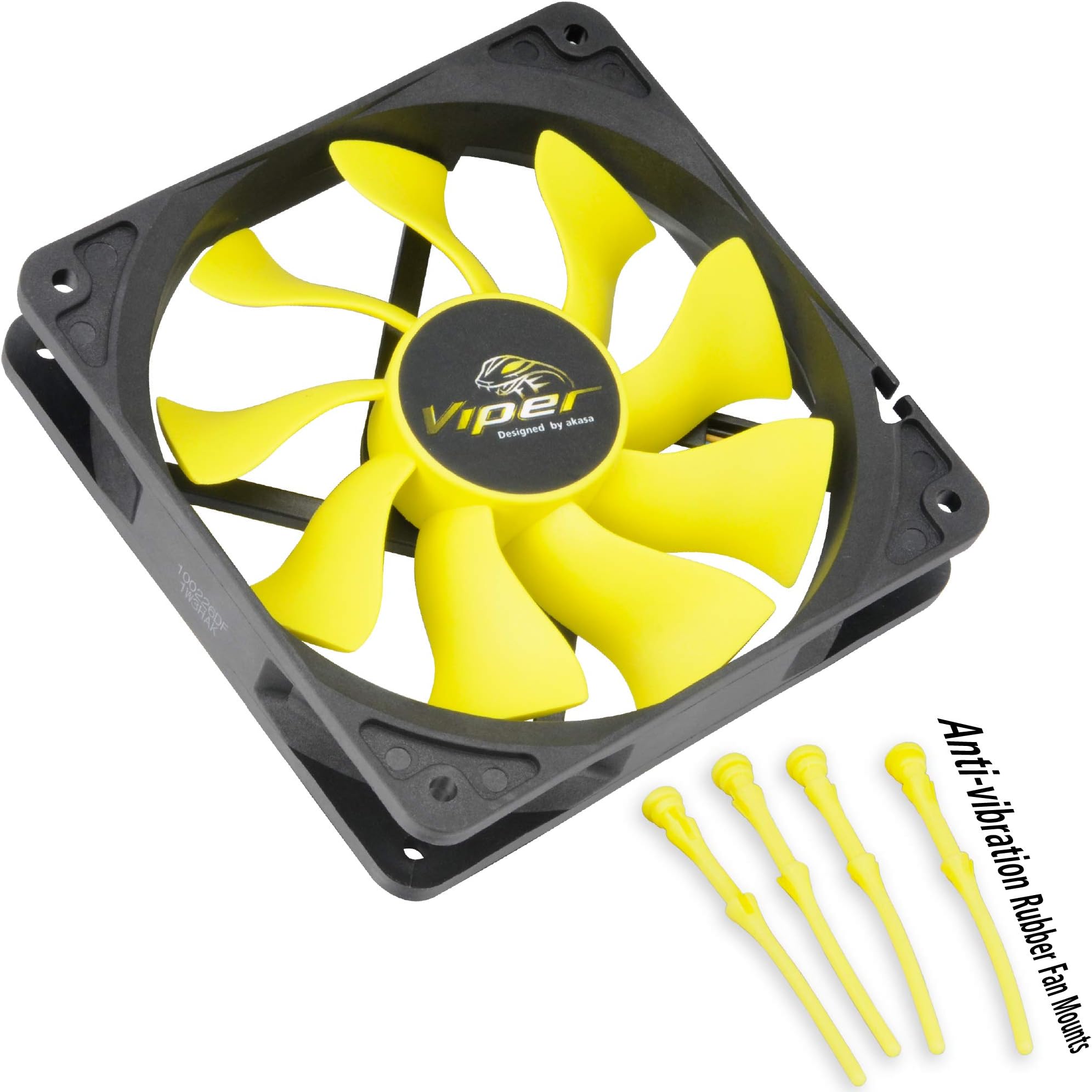 Akasa AK-FN059 12cm Viper High Performance 120 x 120x 25mm S-Flow Fan by Akasa