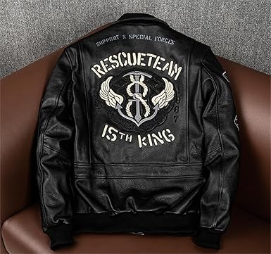 Amazon | [VIIBOY] 革ジャン 本革ジャケット 本革 フライトジャケット