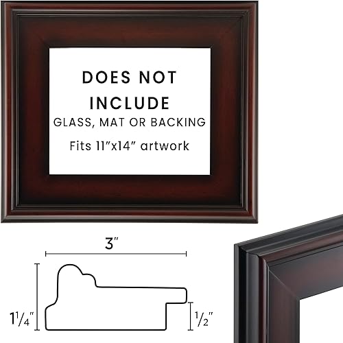 Vista 108 de Creative Mark Plein - Marco de aire individual 8 x 10, dorado, paquete de 10