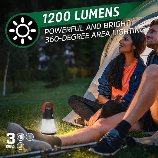 Energizer X1200 Rechargeable LED Lantern, Battery Genius Power Indicator Technology, Rugged IPX4