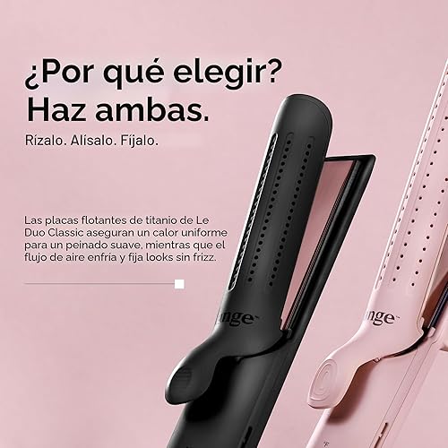 Miniatura 5 de L'ANGE HAIR Le Duo Estilizador Estándar de Flujo de Aire 360° Varita Rizadora 2 en 1 y Plancha Alisadora de Cabello de Titanio Rizador