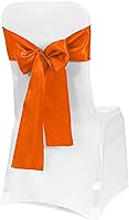 Vista 12 de Obstal - Bandas satinadas con moños para sillas de recepción de bodas