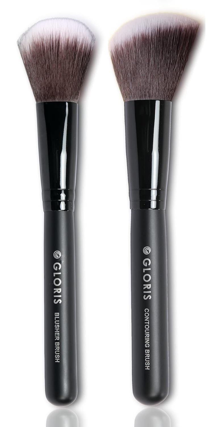 Blusher Brush & Contouring Brush Set, 100 Vegan & Cruelty Free (BC