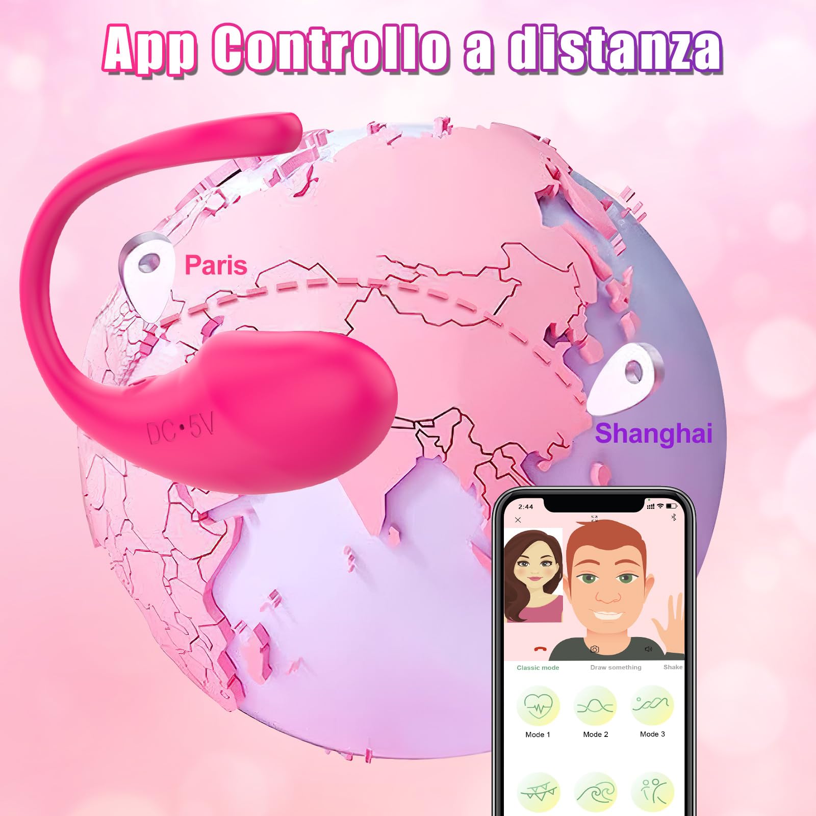 Vibratoreper Donna Vibratore Sex Toys Vagina Massaggiatore Plug Anale Telecomando - Dildo Grandi Sexy Toy Stimolatore Clitoride Femminile per Donna Uomo Coppia Professionale Silicone Vibratori Piccolo
