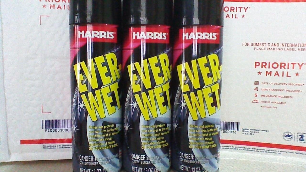 Spray Tire Shine Cans 13oz Each Shines and Protect.；