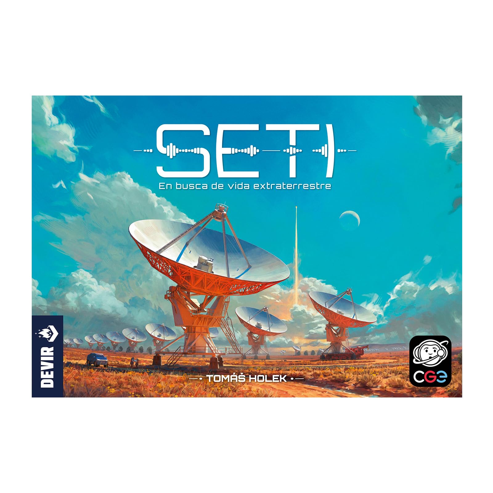 Devir - SETI, Juego de Mesa Estratégico Experto, de 1 a 4 Jugadores, Modo Solitario, a Partir de 14 Años (BGSETSP)