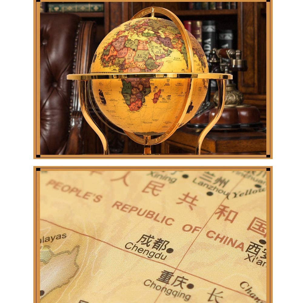 Amazon.co.jp: レトロなヴィンテージ世界の地球儀、子供のための