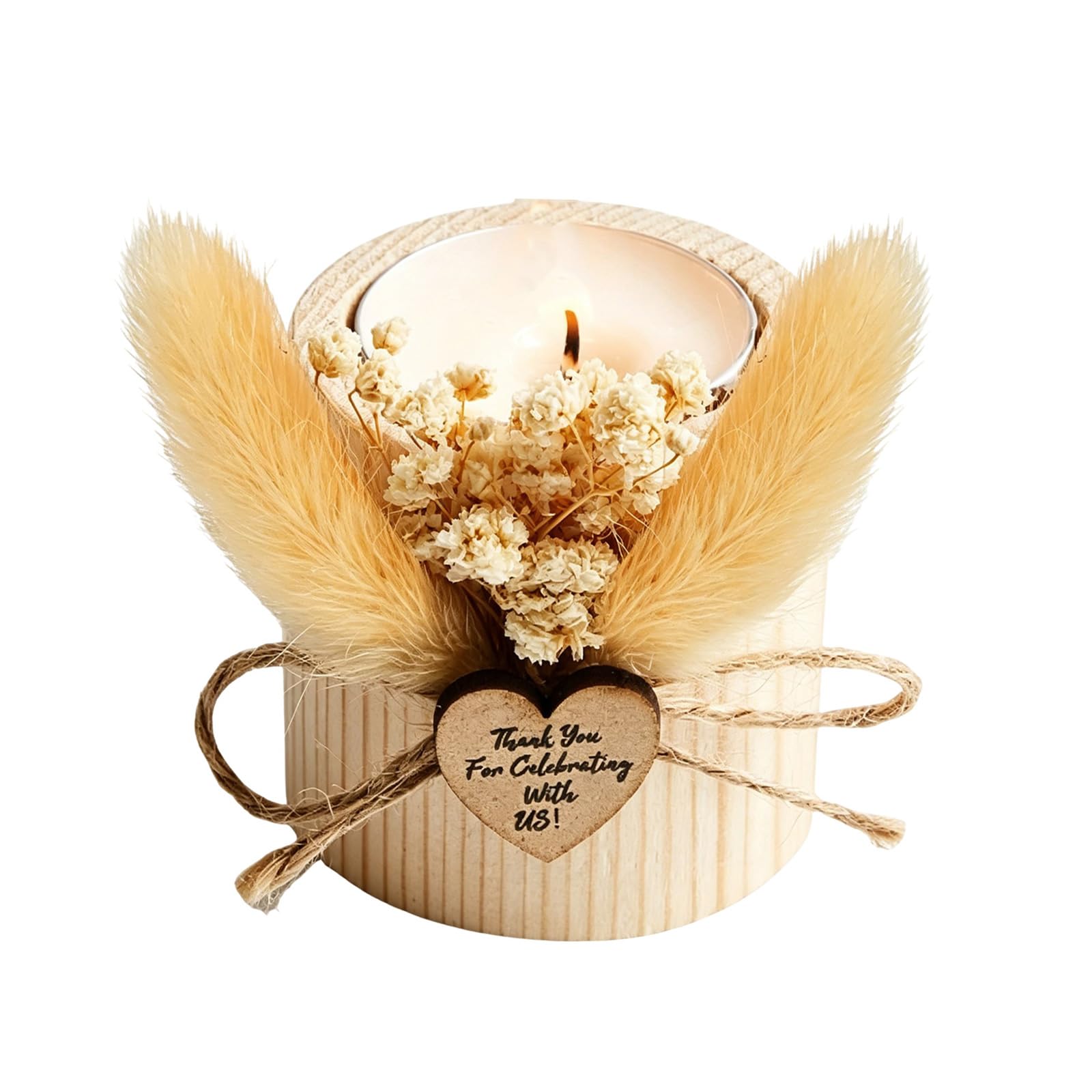 Mekalero Bridal Shower Stand Artistic Wood Base Tea Light Base Wood Texture for Table and Shelf Decoration User Friendly Owner