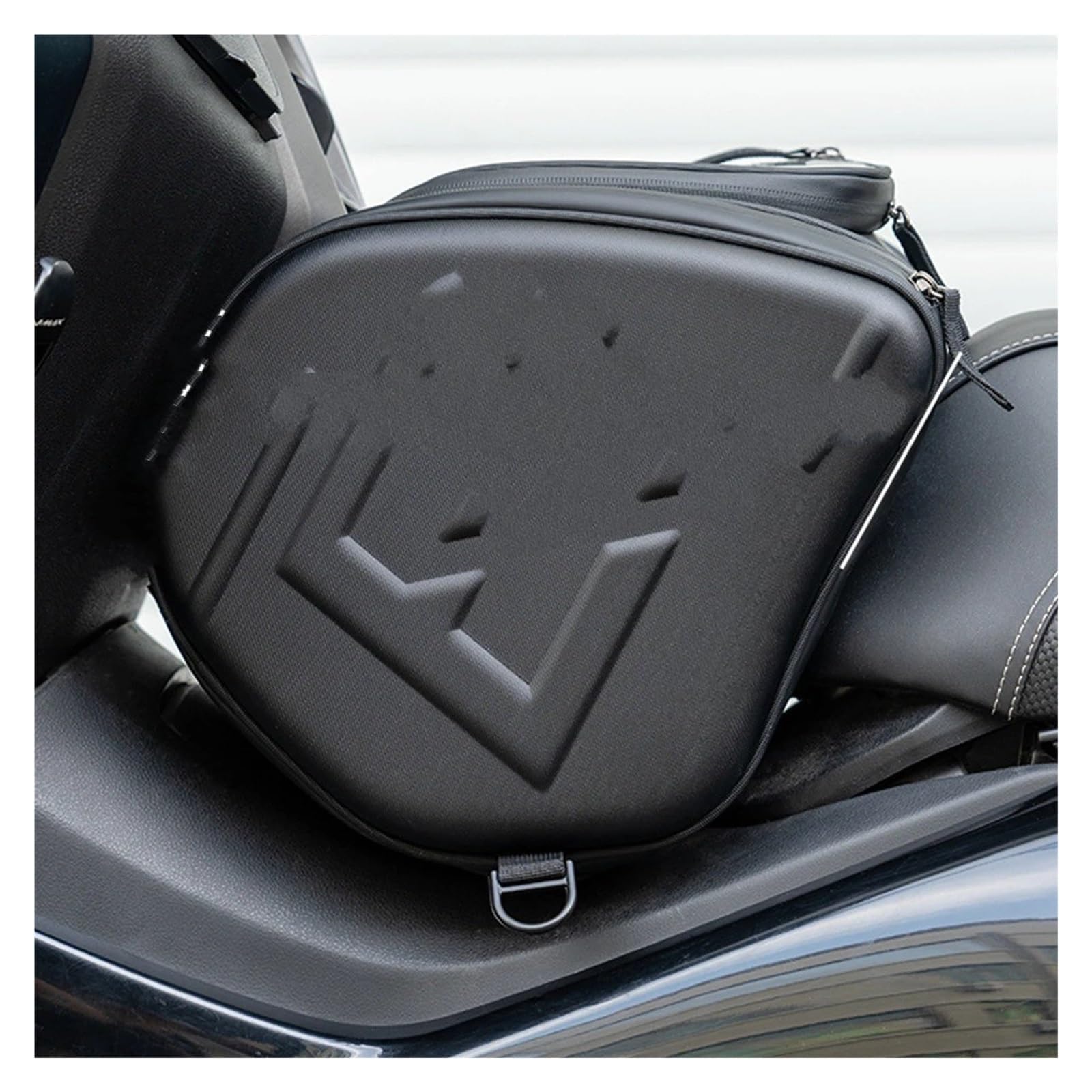 Borsa Moto Per For ADV 150 160 350 PCX 125 X-ADV Forza 300 750 NSS Scooter Tunnel Borsa Da Serbatoio EVA Guscio Rigido Pedale Sella Selle Moto Bagagli(Black-A)