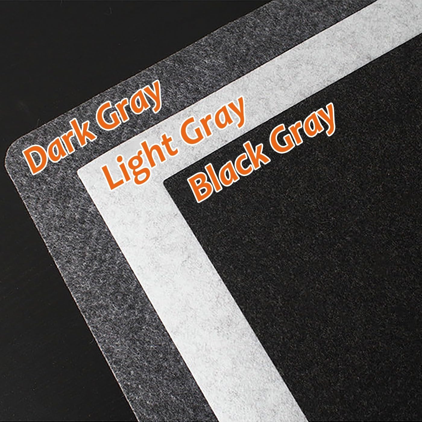140x60cm Large Office Felt Desk Pad Mat, 140x70cm Computer Mat for Mouse Pad and Keyboard Mat, Anti-Slip Desktop Protection for Office Work Home Decor(LightGray,120x60cm)