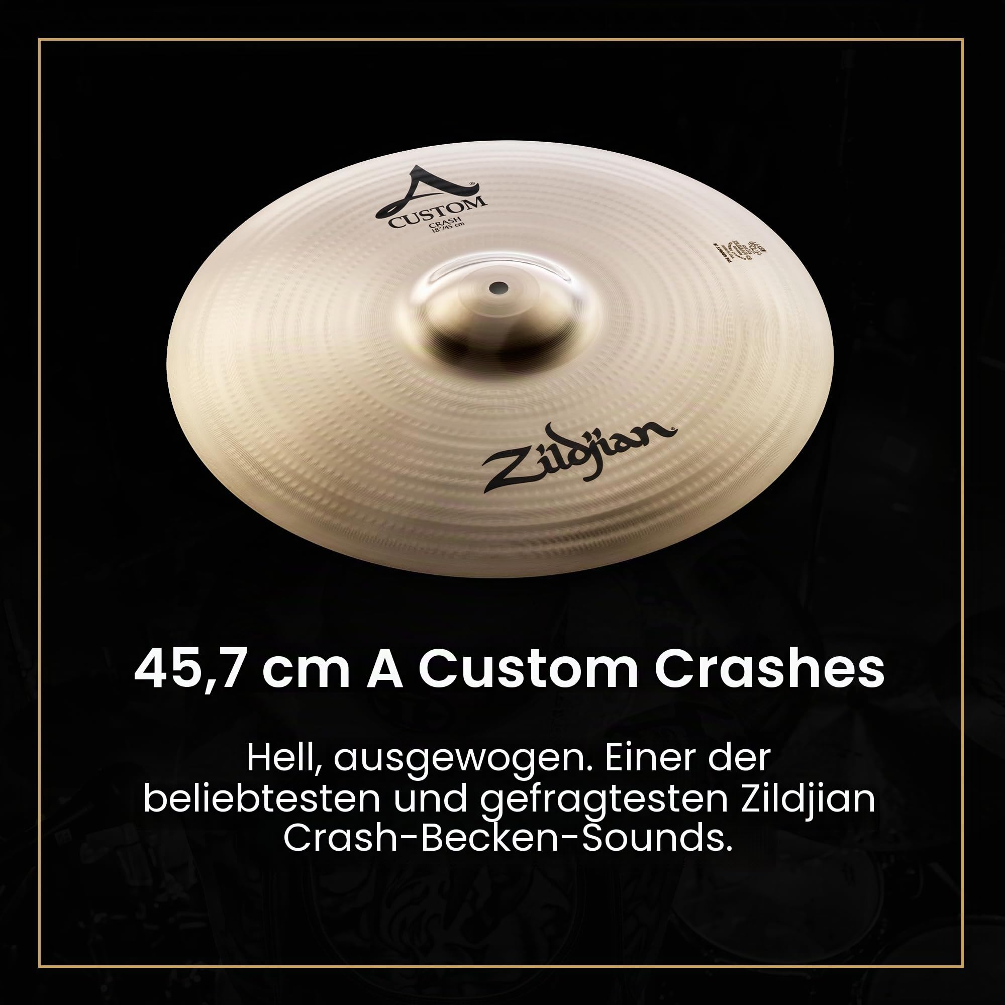 Zildjian A Custom Series Cymbal Box Set - 14" Hi-Hats, 16"/18" Crash, 20" Medium Ride