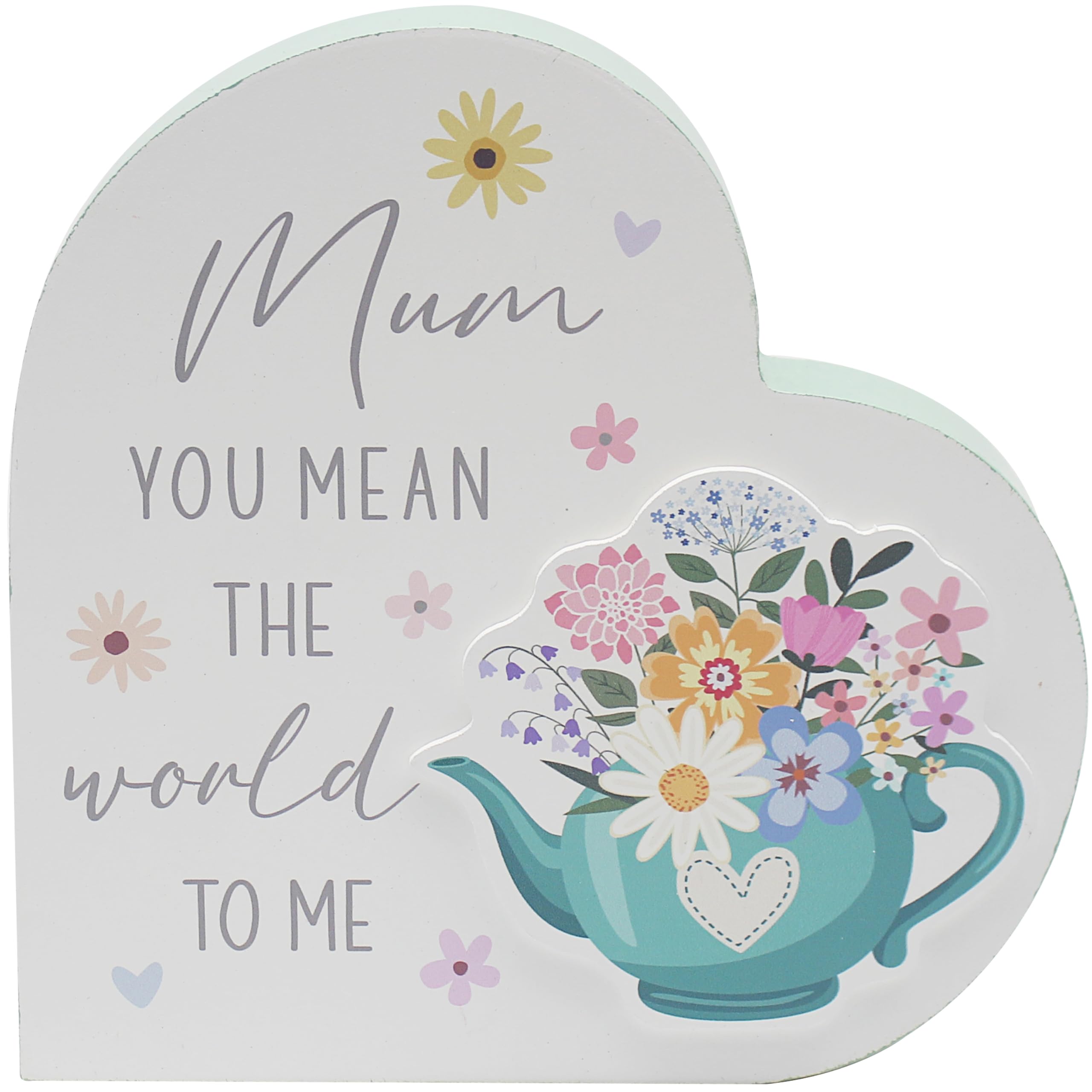 The Leonardo Collection Mother's Day Mum Plaque - Green For Home Decor & Gift | Wooden and Acrylic Plaques For Home and Office | Ideal Signs & Plaque Birthday Gifts For Women & Mom