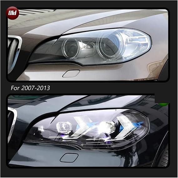 Front headlight assembly For BMW For X5 E70 Headlight 2007-2013 Car Lights LED Projetor Head Lamp Daytime Running Light Automotive Accessories Headlamp assemblys(For 2011-2013)
