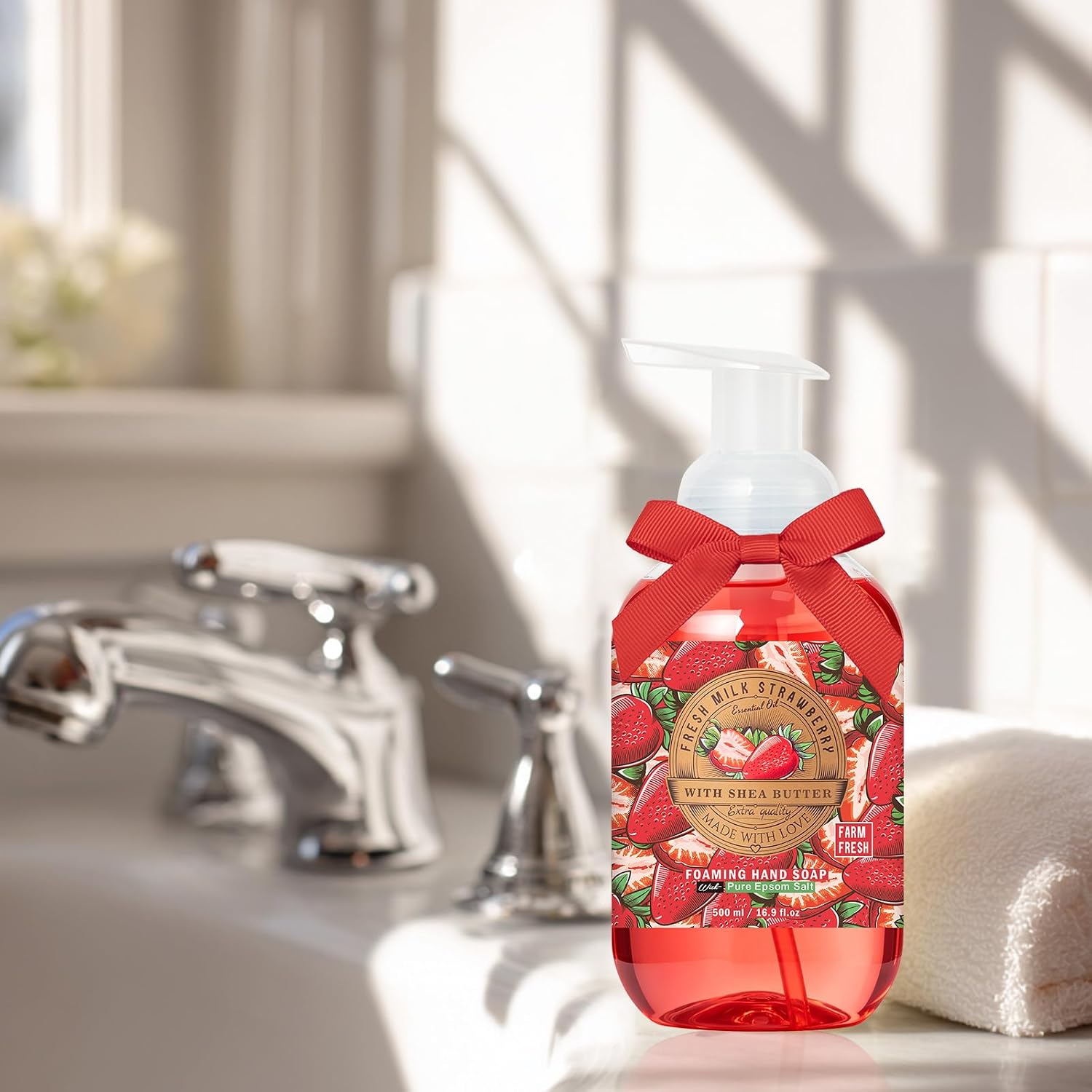 5x16.9 fl.oz Moisturizing Foaming Hand Soap with Aloe Vera & Essential Oil